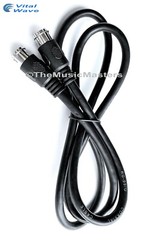 Black 3 ft “PUSH-ON” Coaxial Digital Video Cable TV Satellite Antenna Wire VWLTW