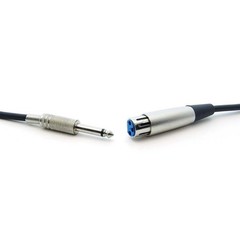 15 Pack of 15Ft XLR 3P Female to 1/4″ Unbalanced Microphone Cable