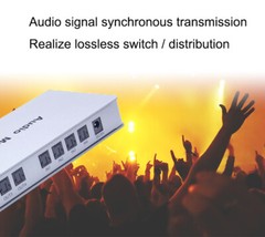 Audio Matrix 4×4 Switch Splitter SPDIF TOSLINK Digital Optical Audio 4 In 4 Out