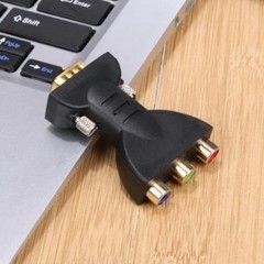 nEW 15 Pin VGA Male to 3 RCA Female Adapter Converter Cable Extender Adapter