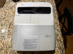 Epson BrightLink Short Throw 455Wi 3-LCD 2500 ANSI Lumens Projector – New Bulb