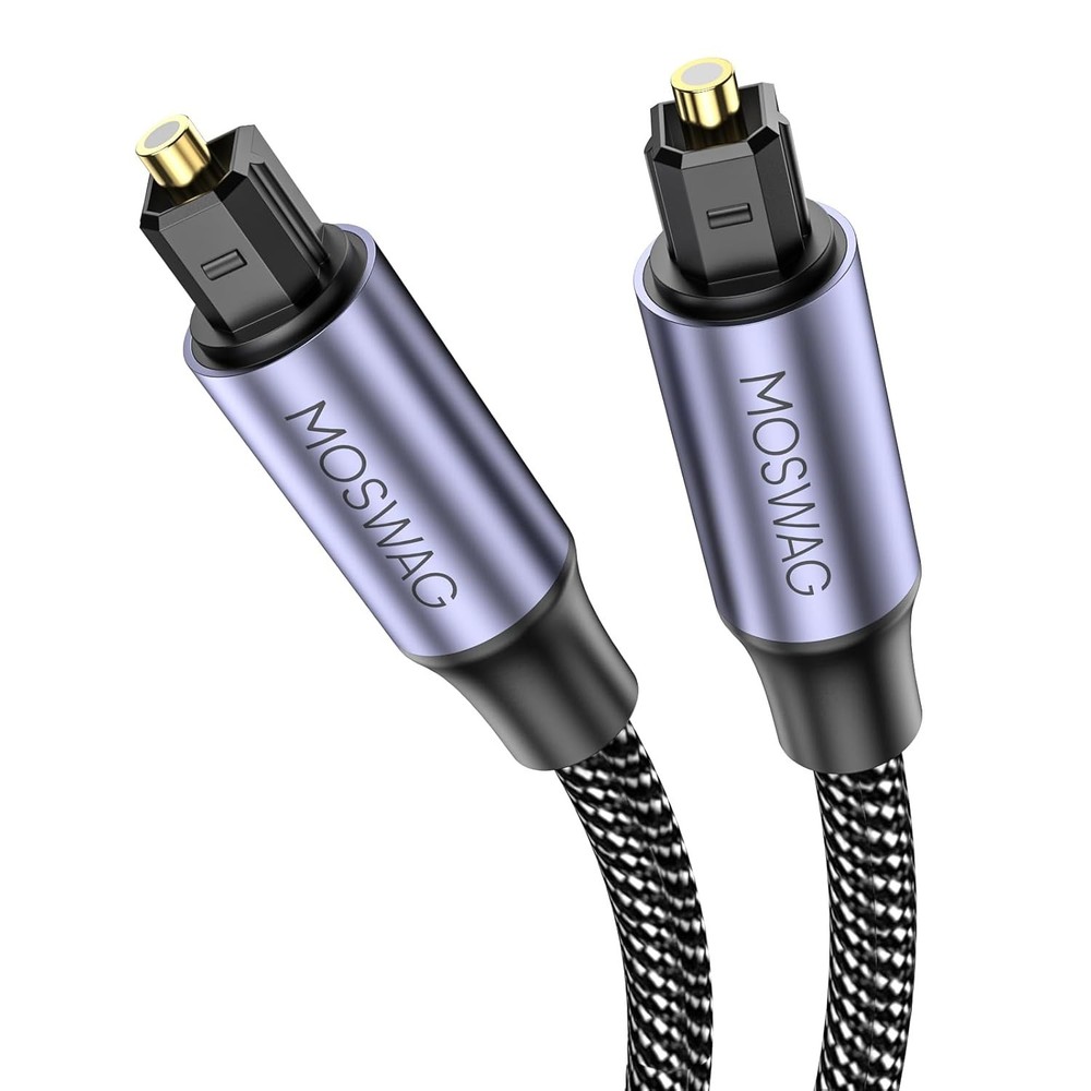 Toslink Audio Cable, 3FT/1M Optical Male to Male Cable, Digital Optical Cable Ex