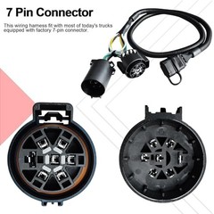 7 Pin to 4 Pin Trailer Wiring Harness Standard 7 Way Plug Socket for Tailgate