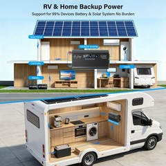 Pure Sine Wave 10000Watt Power Inverter DC 12v to AC 110V-120V for Solar Systems
