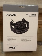TASCAM TH-100X Closed-Back Studio Monitoring Headphones New In Box