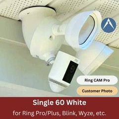 60-deg Soffit Mount for Floodlight Cameras – Ring Pro/Plus, Blink, Wyze & more