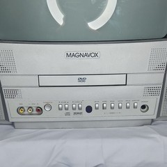 Magnavox MWC13D5 13″ CRT TV DVD Combo Retro Gaming Built-In Player Tested