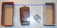General Radio 0.005 uf Type 505-K Test LAB Capacitor in Box and Legs , VINTAGE.