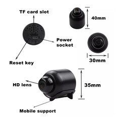 1080P Mini Camera CCTV WiFi HD IP Night Vision Camcorder Home Security Cam US