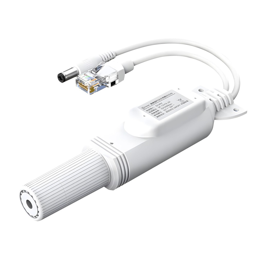 Gigabit PoE Splitter 12V 1.2A 10.8 x 1.1 x 0.9in, 2A DC Plug PS5712TG
