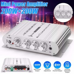 Car Home Audio Mini Stereo Amplifier 2.1Ch HiFi Bass Speaker Power Amp ST-838