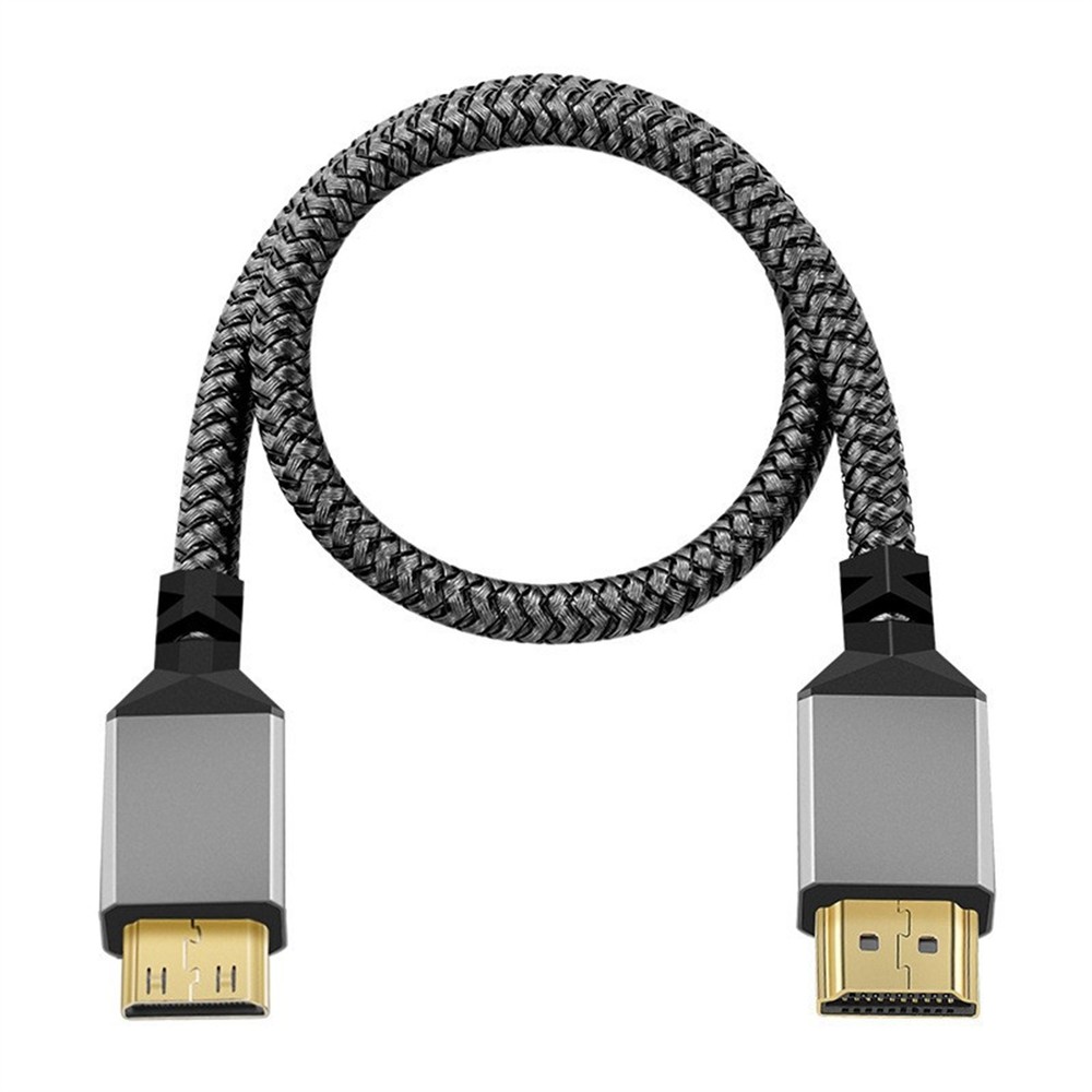 4K/60Hz 1080p Mini HDMI To HDMI Cable Conversion Cord For HDTV Tablet PC Camera