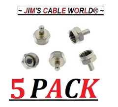 JIMS CABLE WORLD 6 Inch 1 Ft 2 Ft 3 Ft 4 Ft 5 Ft 6 Foot HD RG6 75Ω Coaxial Cable