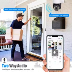 2Pack Solar Security Cameras System Wireless Outdoor Battery Powered WiFi Camera