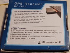 GPS USGLOBALSAT Receiver w/ Compact Flash BC337 USG-BC337