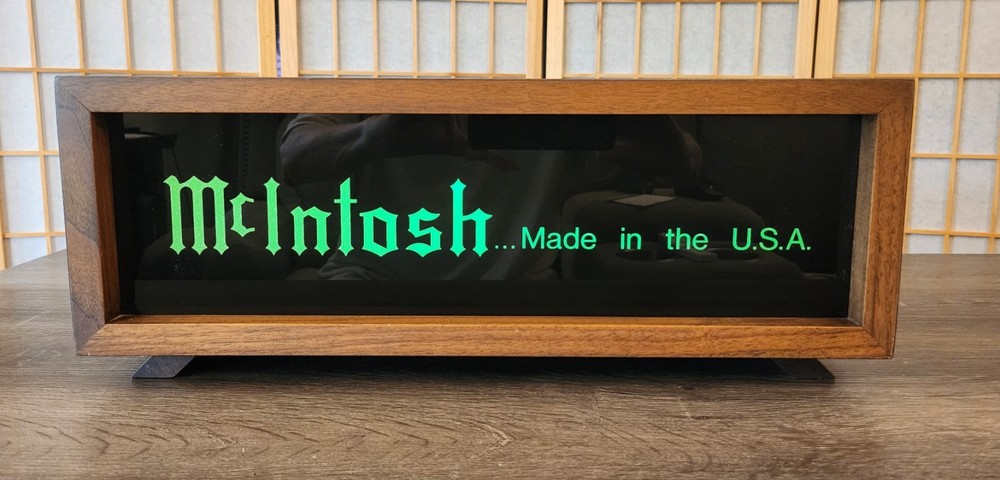 McIntosh Light Box with factory glass and homemade cabinet
