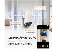 Wireless Solar Video Doorbell Camera Chime Pro, 2K Wide-Angle,WiFi,NO FEES,Alexa