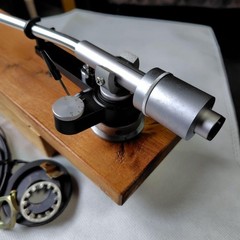 Denon DP-1700 Tonearm Static Balance S-Shaped Used Japan Modified Cable Vintage