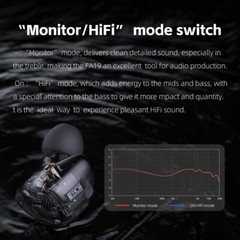 FiiO FA19 10 Knowles Balanced Armature In-Ear Earphone with Pure Silver Cable