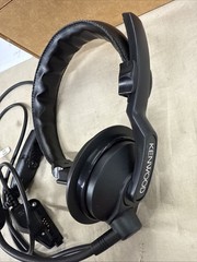 Kenwood KHS-14 Lightweight Single Muff Headset w/Boom Microphone & In-Line PTT