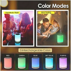 Shava 7 Night Light LED Bluetooth Speaker Touch Control Speaker Speakerphone