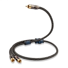 Audiophile HiFi Audio RCA Cables – RCA Splitter 1 2 ,15 AWG,4N OFC Core,Gold-…