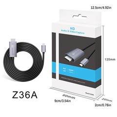 2M HDMI to TYPE-C HD Audio Video Capture Card Cable Game Live USB-C Adapter b