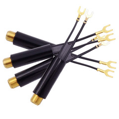 Matching Transformer, 4-Pack Gold Plated 75 Ohm to 300 Ohm Adapter, UHF/VHF/FM B