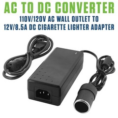 Power Converter AC Wall to DC Car Cigarette Lighter Port Female Adapter 8.5Amp
