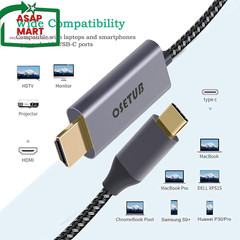 USB C to HDMI Cable 4K, 10Ft USB Type C to HDMI Cable Adapter High Speed Braided
