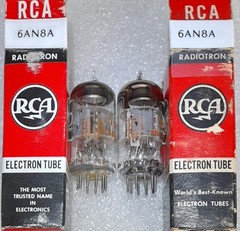Pair 6AN8A RCA Vacuum Tubes, Triplett 3444 Tested – will combine shipping