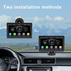 7″ Portable Car Stereo Radio Wireless Apple CarPlay Android Auto Touch Screen