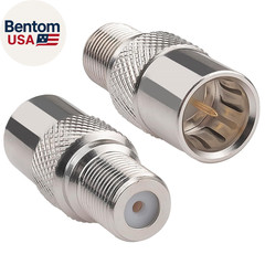 Coax Quick Connector Quick Push on Male to F Female Adapter F Type Male to Femal