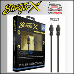 STINGER XI113 / X1 SERIES – 3 FT. TOSLINK FIBEROPTIC INTERCONNECT CABLE *NEW*
