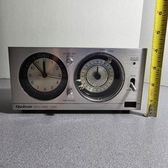 Vintage QUASAR Audio/Video AVS Clock Timer VT100 Silver JAPAN Analog Stereo VCR