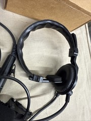 Kenwood KHS-14 Lightweight Single Muff Headset w/Boom Microphone & In-Line PTT