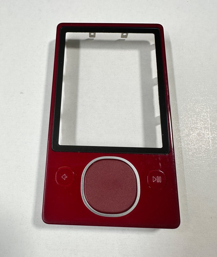 Red Front Panel Cover w/ Buttons for Microsoft Zune 80GB 1126 – “A Grade”