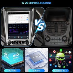 Fits Chevrolet Equinox 2010-2017 Car Radio GPS Player Stereo Android CarPlay USB
