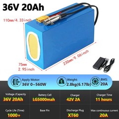 Ebike Battery 36V 48V 52V 60V 72V 40Ah 30Ah Lithium for 0-5000W Motor Waterproof