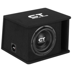 CT Sounds Single 10” 1300W Complete Bass Package with Loaded Sub Box and Amp