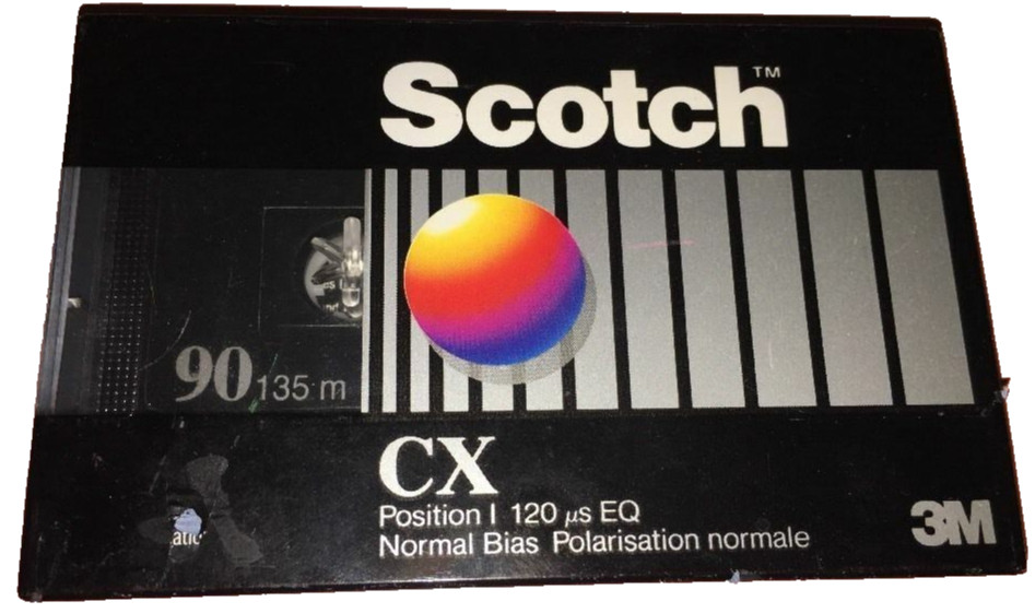 3M Scotch 90cx Blank Cassette New In Package Normal Bias-SHIPS N 24 HOURS