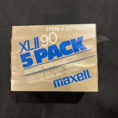 Maxell XL II 90 Blank Audio Cassette Tape Type II 2 High Bias Pack of 5 – Sealed