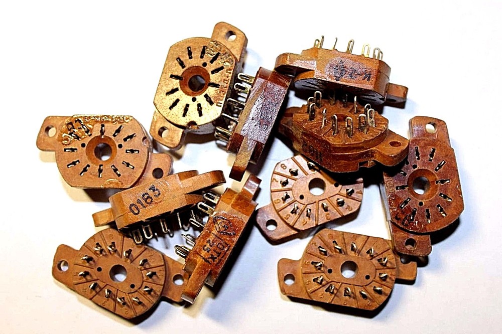 PL31A-P Nixie Tube Socket IN12A IN12B IN15A IN15B IV22 30254 3025 ussr NOS 16pcs
