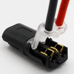 2 Pin Waterproof Electrical Connector Car Automotive Wire Plug Terminal LOT