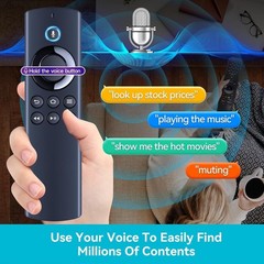 Durable Voice Search Remote for AMZ TVs – ABS Construction, Hassle-Free Pairing