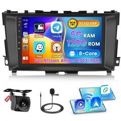 Roinvou Android Car Radio Stereo for Nissan Altima 13-18 9in CarPlay 6GB+128GB