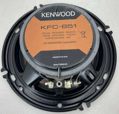 Kenwood 6-1/2″ 2-Way Car Speaker Black KFC-651 – Single Speaker
