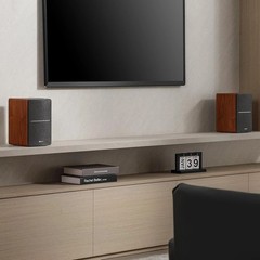 High Quality 2-Way Bookshelf Speakers – Wood Pair^-