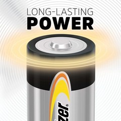 C Batteries Power 12 Pack Alkaline Long Lasting Household Use Devices
