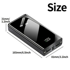 50000Mah 22.5W Fast Charging Portable Power Bank | Digital Display, Outdoor